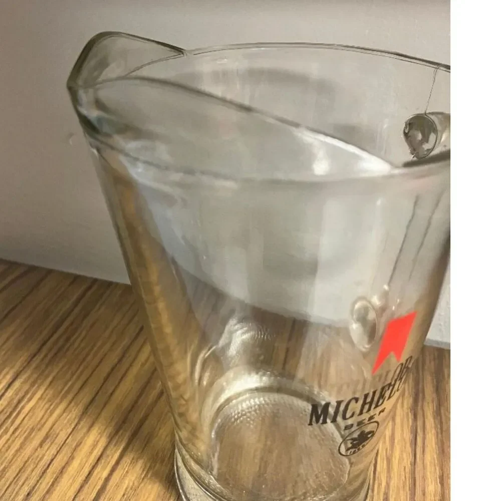 70's/80's Vintage Heavy Glass Michelob Beer Pitcher with 1896 Logo